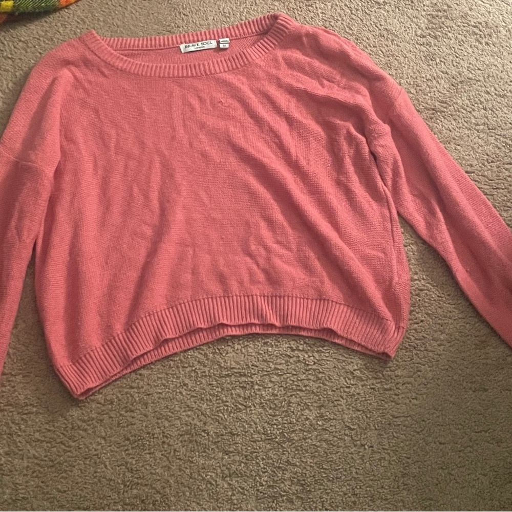 Pink sweater from Brave Soul, size Medium.